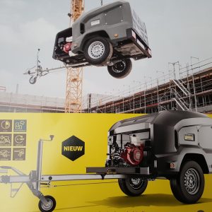 Koud water hoge druk trailer